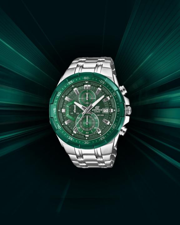 Casio Edifice Efr539 Silver-Green