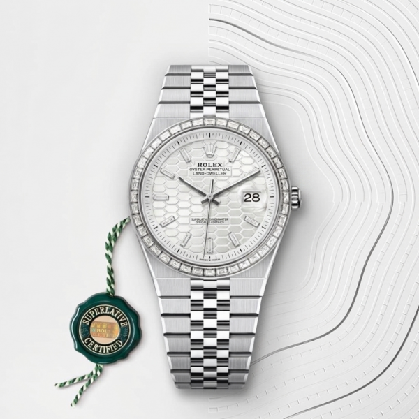 Rolee_xOyster Perpetual Land Dweller Diamond Bazel