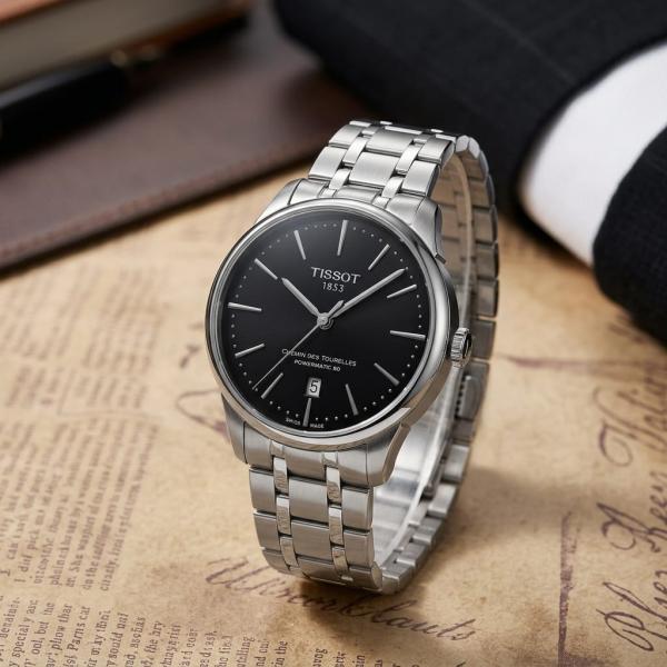Tisso_t Chemin Japan Quartz Silver-Black