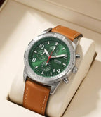 Fossi_l Bronson Chronograph Luggage Leather