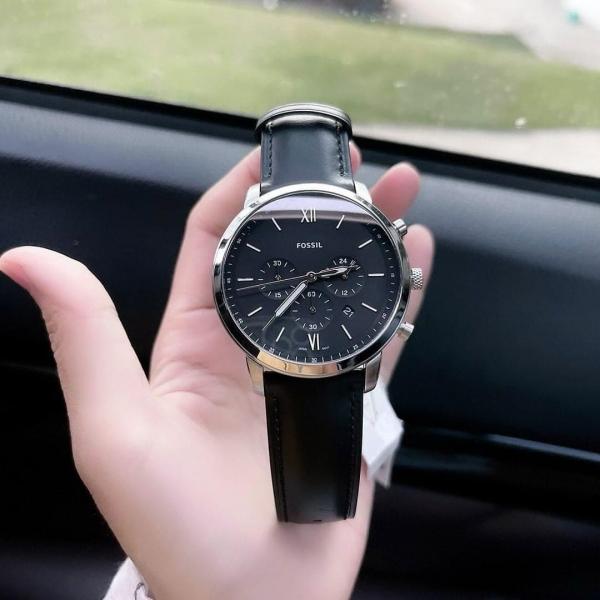 Fossii_l Neutro Chronograph Black Silver Black