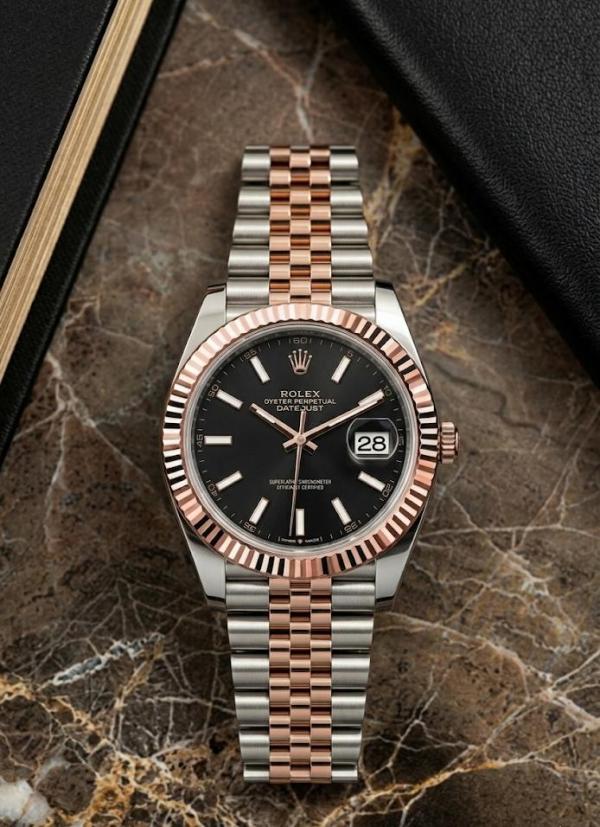 Rolee_x Oyster Perpetual Date Just 2Ton Copper Black