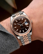 Rolee_x Oyster Perpetual Date Just 2Ton-Copper-Brown