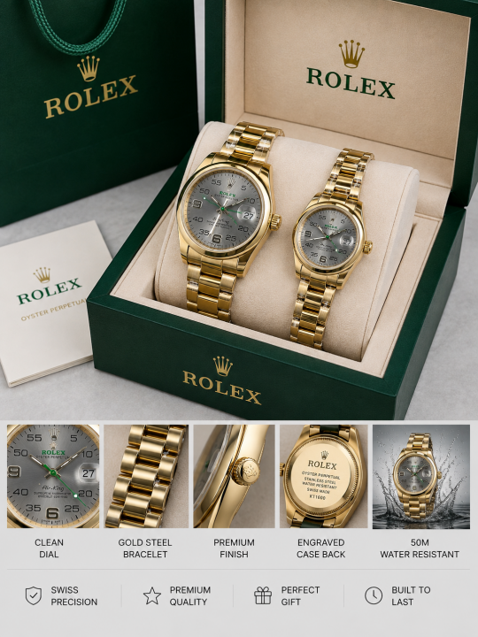 Roleex Date Air-King Couple