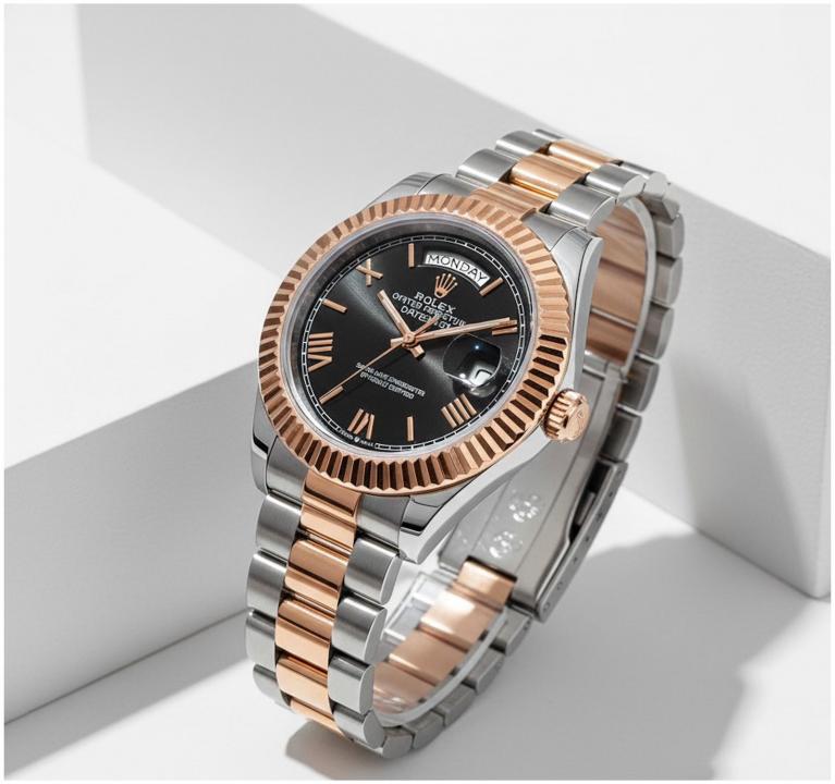 Rolee_x Oyster Perpetual Day Date 40 Battery 2Ton Copper Black
