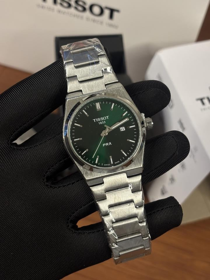 Tissoo_t 1853 PRX Silver Green Dial