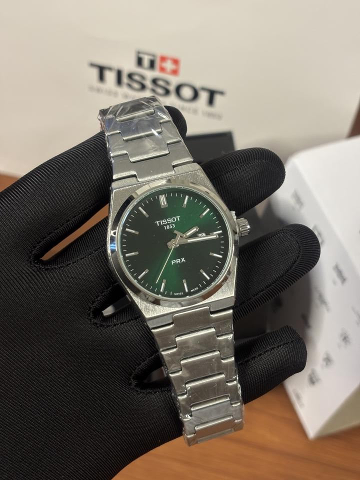 Tissoo_t 1853 PRX Silver Green Dial