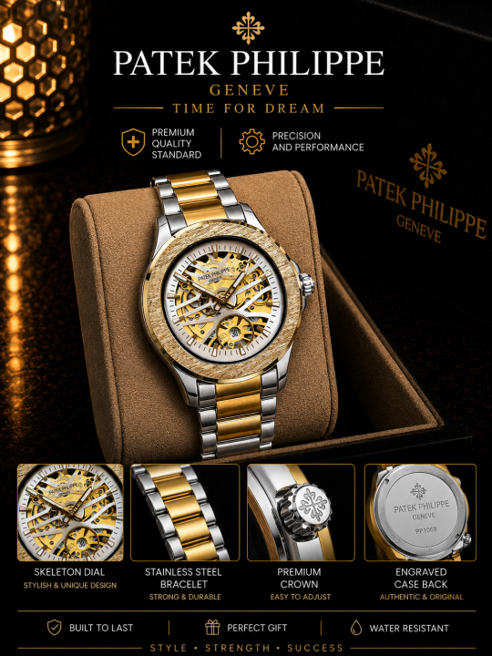 Patek Philipp_e Sekeleton Quartz