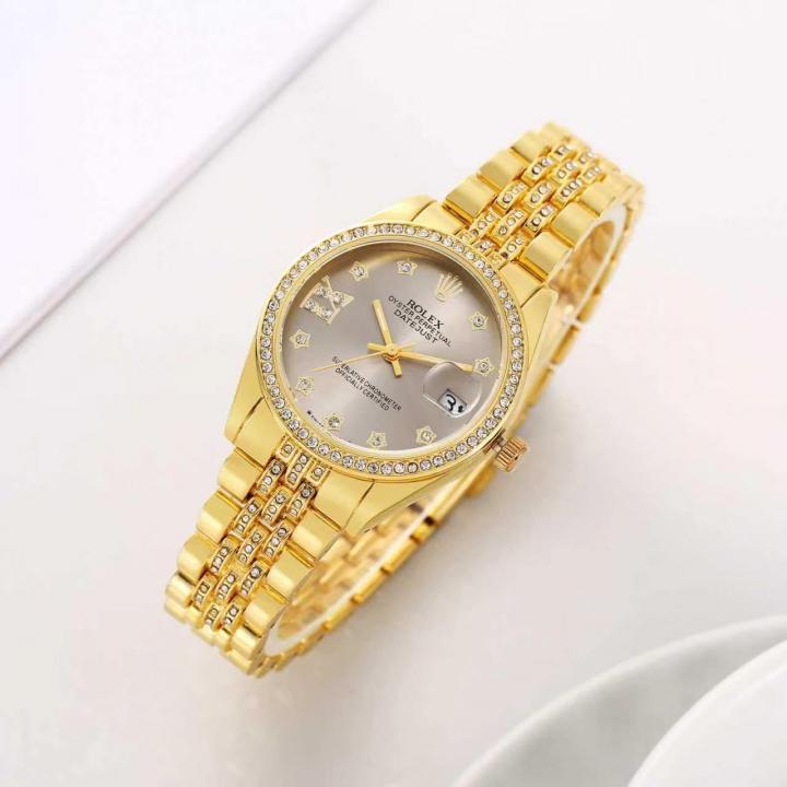 Rolee_x Oyester Perpetual Date Just Gold-Grey