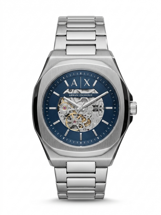 Armann_i Exchange Ax2418 Hampton Automatic Silver Bluen