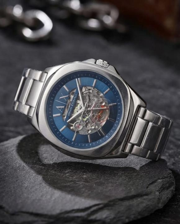 Armann_i Exchange Ax2418 Hampton Automatic Silver Bluen