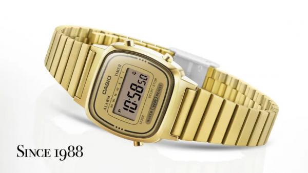 Casio Womens Vintage LA670 GOLD