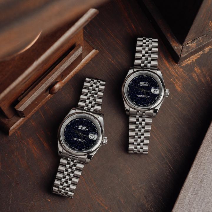 Seiko Oyster Perpetual Date Just Galaxy Black