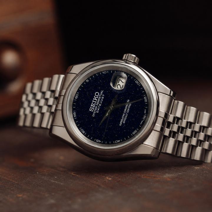 Seiko Oyster Perpetual Date Just Galaxy Black
