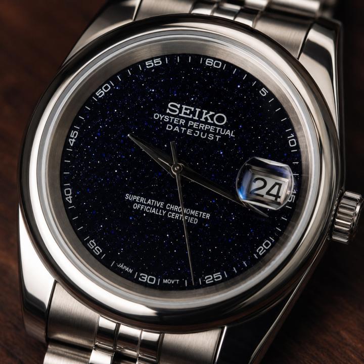 Seiko Oyster Perpetual Date Just Galaxy Black