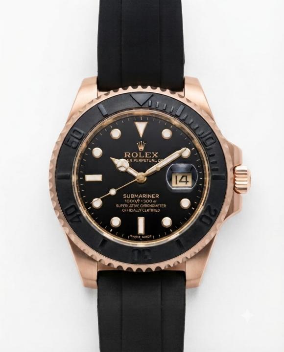 Rolee_x Yacht-Master copper black dail