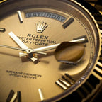 Rolee_x oyster Perpetual Day Date 40 Battery Gold-Gold