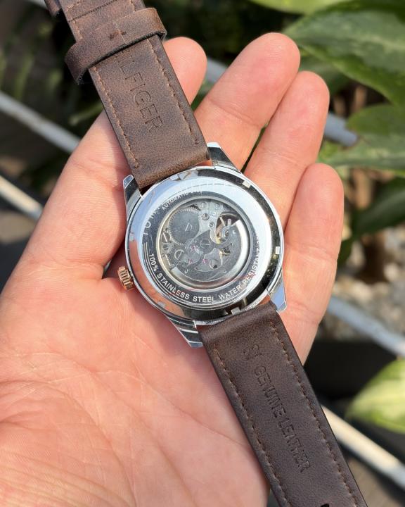 Tommmy Hilfige_r Automatic Leather DarkBrown-Copper-Black