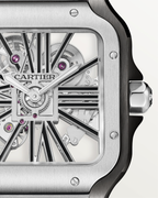 Cartiee_r Santos Skeleton Battery Silver-Black