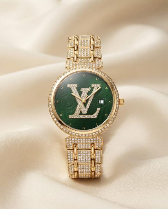 Louii_s Vuitton Tash Gold-Green