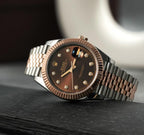Rolee_x Oyster Perpetual Date Just Automatic Copper