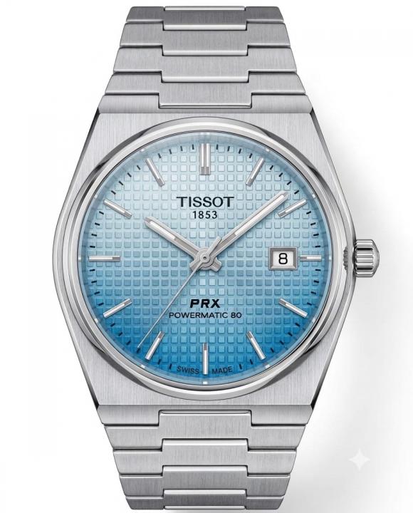 Tissoo_t 1853 PRX Silver Sky blue White Dial