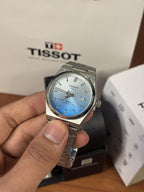 Tissoo_t 1853 PRX Silver Sky blue White Dial