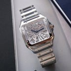 Cartiee_r Santos Skeleton Battery silver white