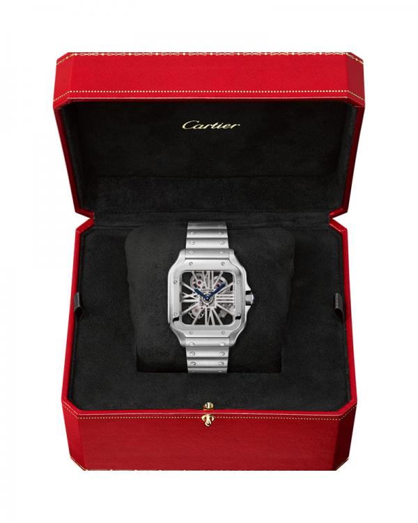 Cartiee_r Santos Skeleton Battery silver white