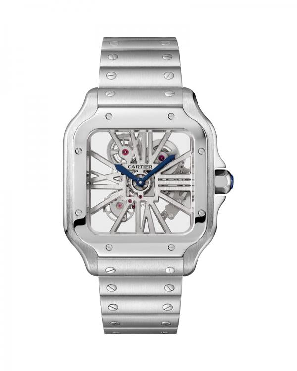 Cartiee_r Santos Skeleton Battery silver white
