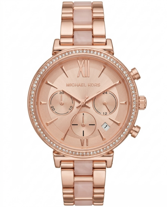 Michea_l kors sofie two tone rose gold
