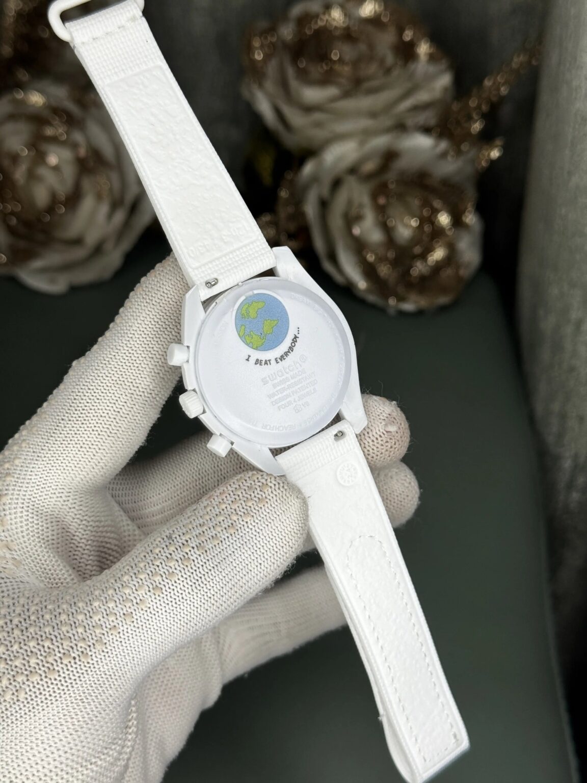 Swatch X Omega Bioceramic Moonswatch Mission To Earthphase – Moonshine Gold Snow